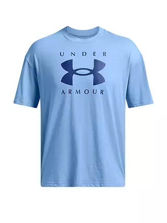 UNDER ARMOUR | Camiseta de hombre UA Heavyweight Logo | hellblau